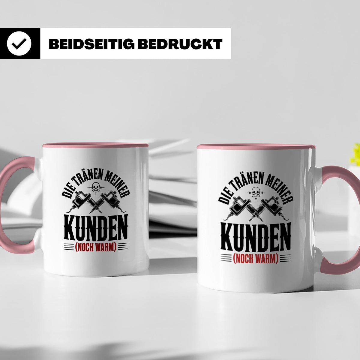Tattoo-Meister Tasse - Kunden-Verwöhner, Coole Tätowierer Ge – Rosa [farbe:rosa]