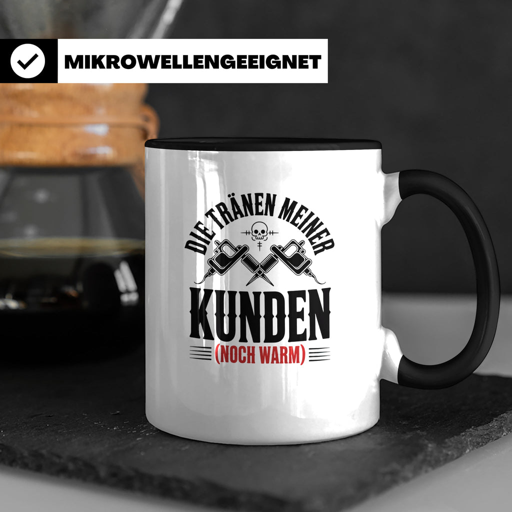 Tattoo-Meister Tasse - Kunden-Verwöhner, Coole Tätowierer Ge – Schwarz [farbe:schwarz]
