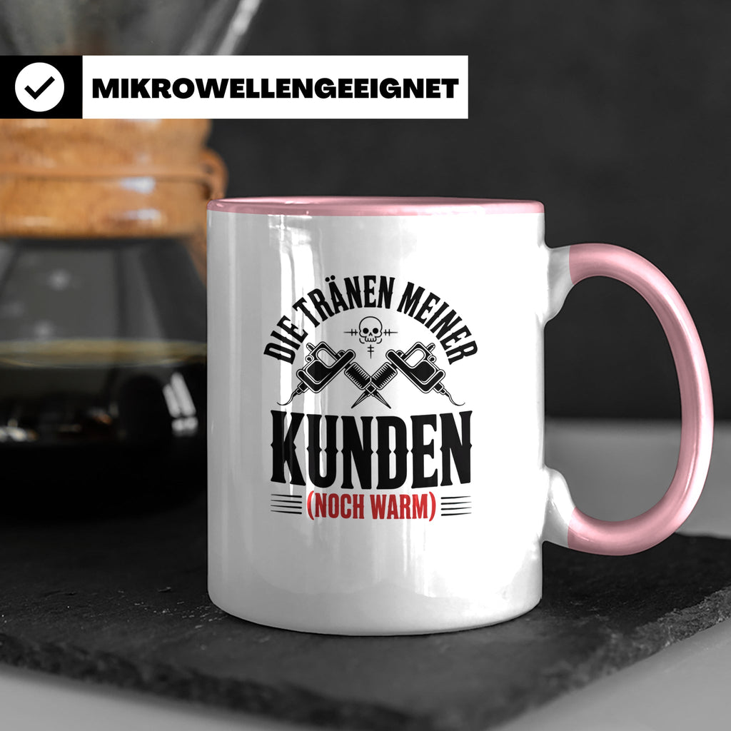 Tattoo-Meister Tasse - Kunden-Verwöhner, Coole Tätowierer Ge – Rosa [farbe:rosa]