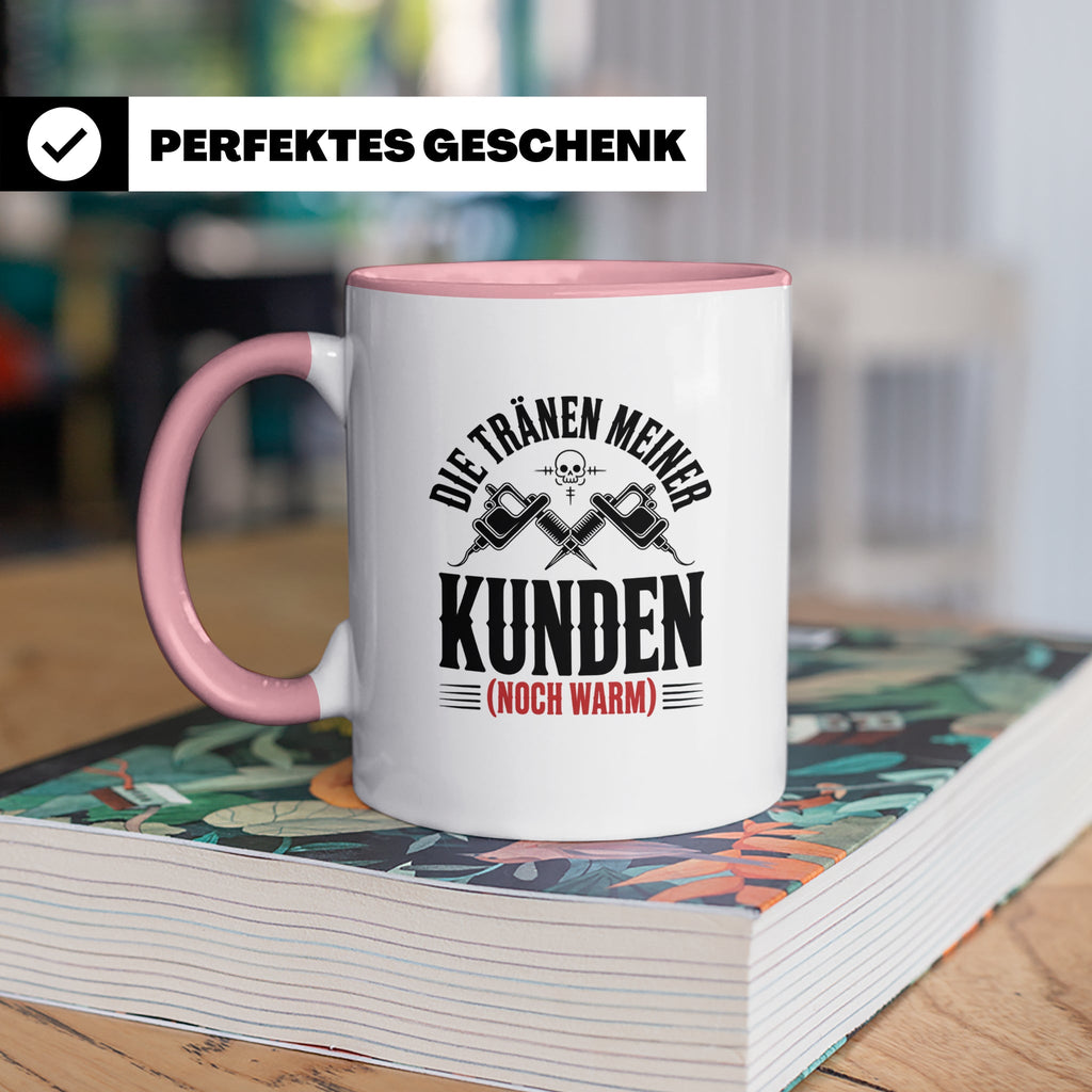 Tattoo-Meister Tasse - Kunden-Verwöhner, Coole Tätowierer Ge – Rosa [farbe:rosa]