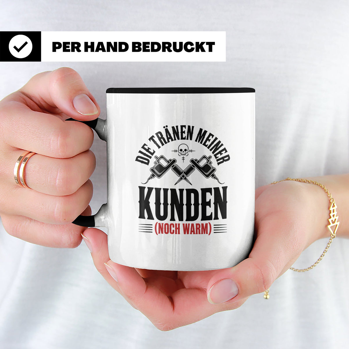 Tattoo-Meister Tasse - Kunden-Verwöhner, Coole Tätowierer Ge – Schwarz [farbe:schwarz]