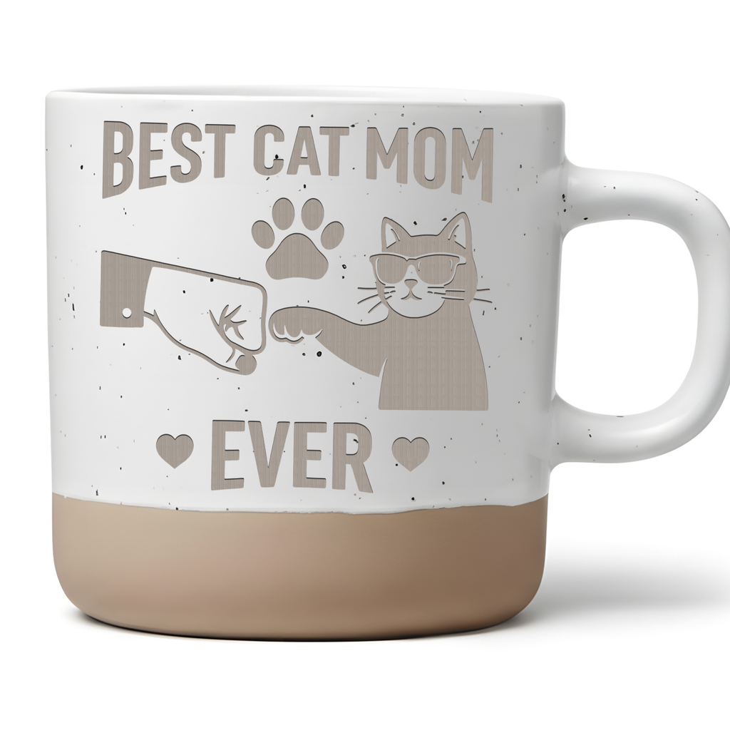 Best Cat Mom Tasse, Geschenk für Katzenbesitzerin, Katzenmama Kaffeeta – Bild 1