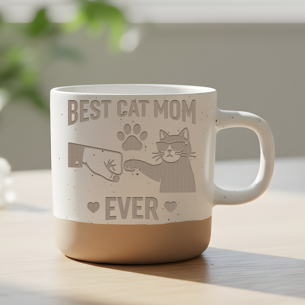Best Cat Mom Tasse, Geschenk für Katzenbesitzerin, Katzenmama Kaffeeta – Bild 6