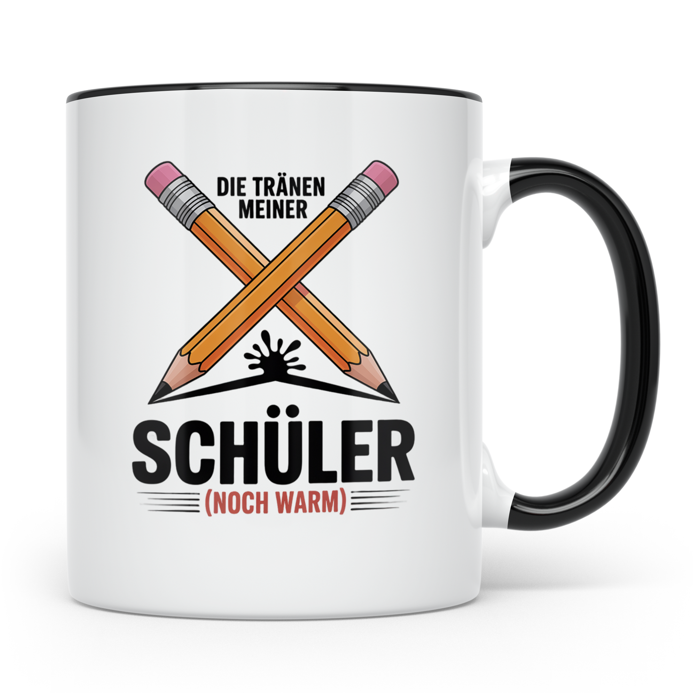 Schüler Tasse - Die Tränen meiner Schüler noch warm - Lehrer – Schwarz [farbe:schwarz]