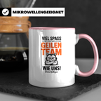 Geiles Team Katze Kaffeetasse Kollegenabschied Geschenkidee Bürohumor Zicke Katze mit Spruch Geschenk für Kollegen & Kolleginnen