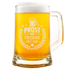 Bierkrug Prost auf Personalisiert Geschenk für Männer Geburtstag Jahrgang Bierliebhaber Lustig Vatertag