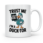 Ducktor Tasse - Lustige Arzt Ente mit Röntgenbild - Medizine – Weiß [farbe:weiß]