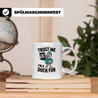 Ducktor Tasse - Lustige Arzt Ente mit Röntgenbild - Medizine – Weiß [farbe:weiß]