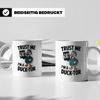 Ducktor Tasse - Lustige Arzt Ente mit Röntgenbild - Medizine – Weiß [farbe:weiß]
