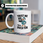 Ducktor Tasse - Lustige Arzt Ente mit Röntgenbild - Medizine – Weiß [farbe:weiß]