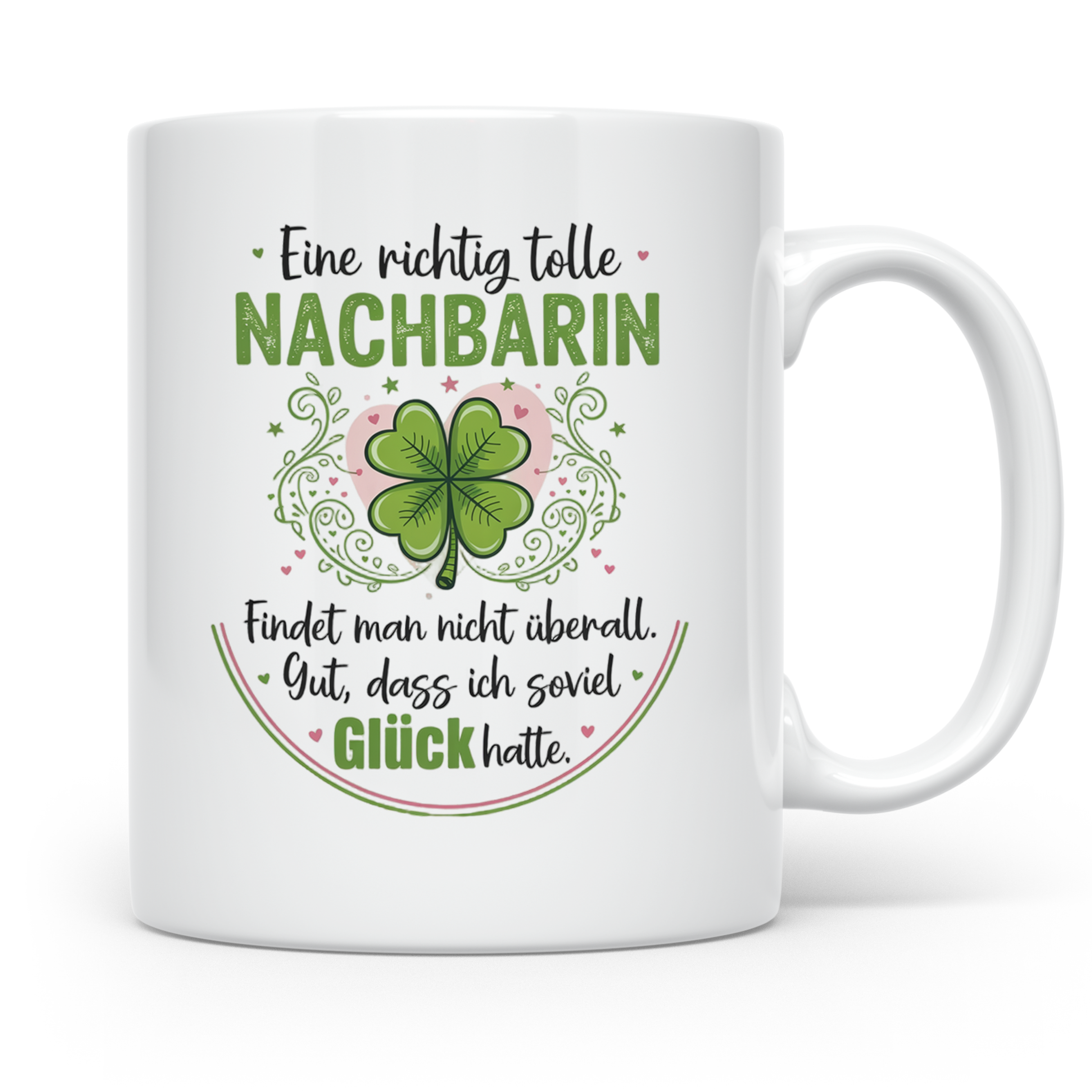Nachbarin Tasse - Eine richtig tolle Nachbarin Geschenkidee, – Weiß [farbe:weiß]