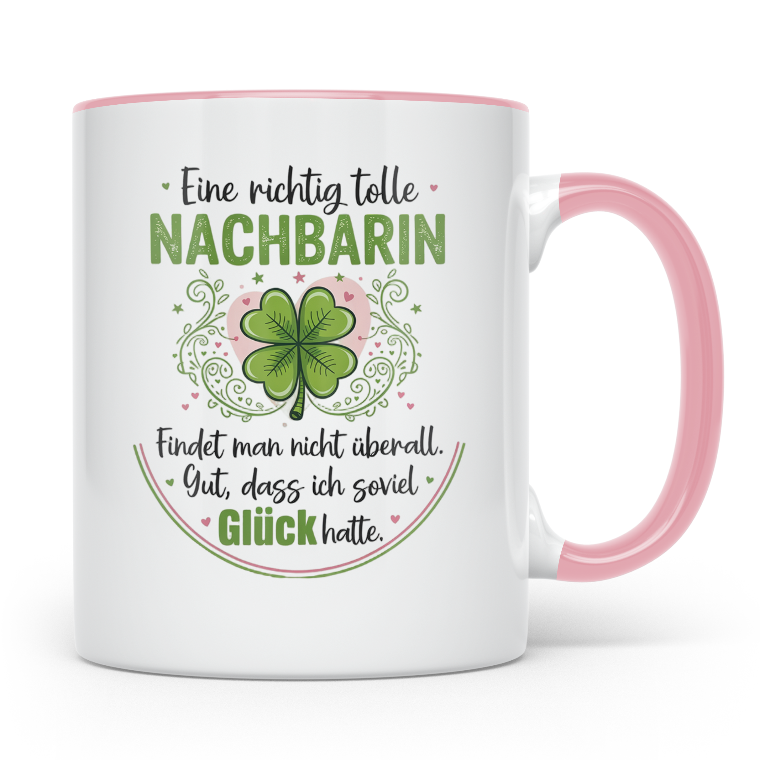 Nachbarin Tasse - Eine richtig tolle Nachbarin Geschenkidee, – Rosa [farbe:rosa]
