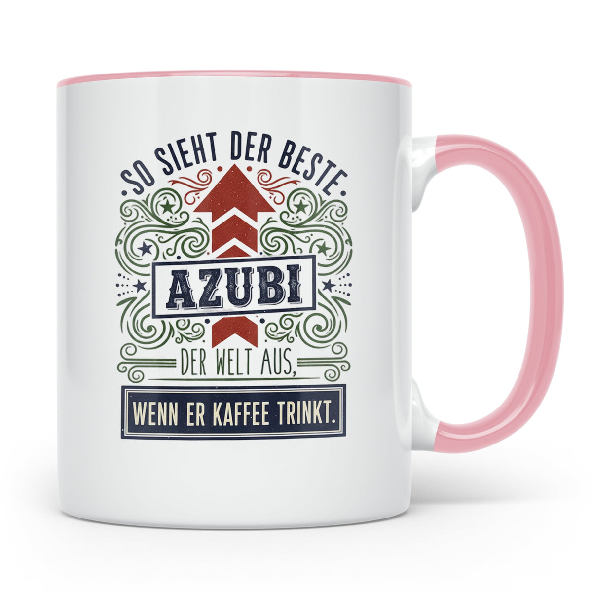 Azubi Tasse: So sieht der beste Azubi der Welt aus - Kaffeeb – Rosa [farbe:rosa]