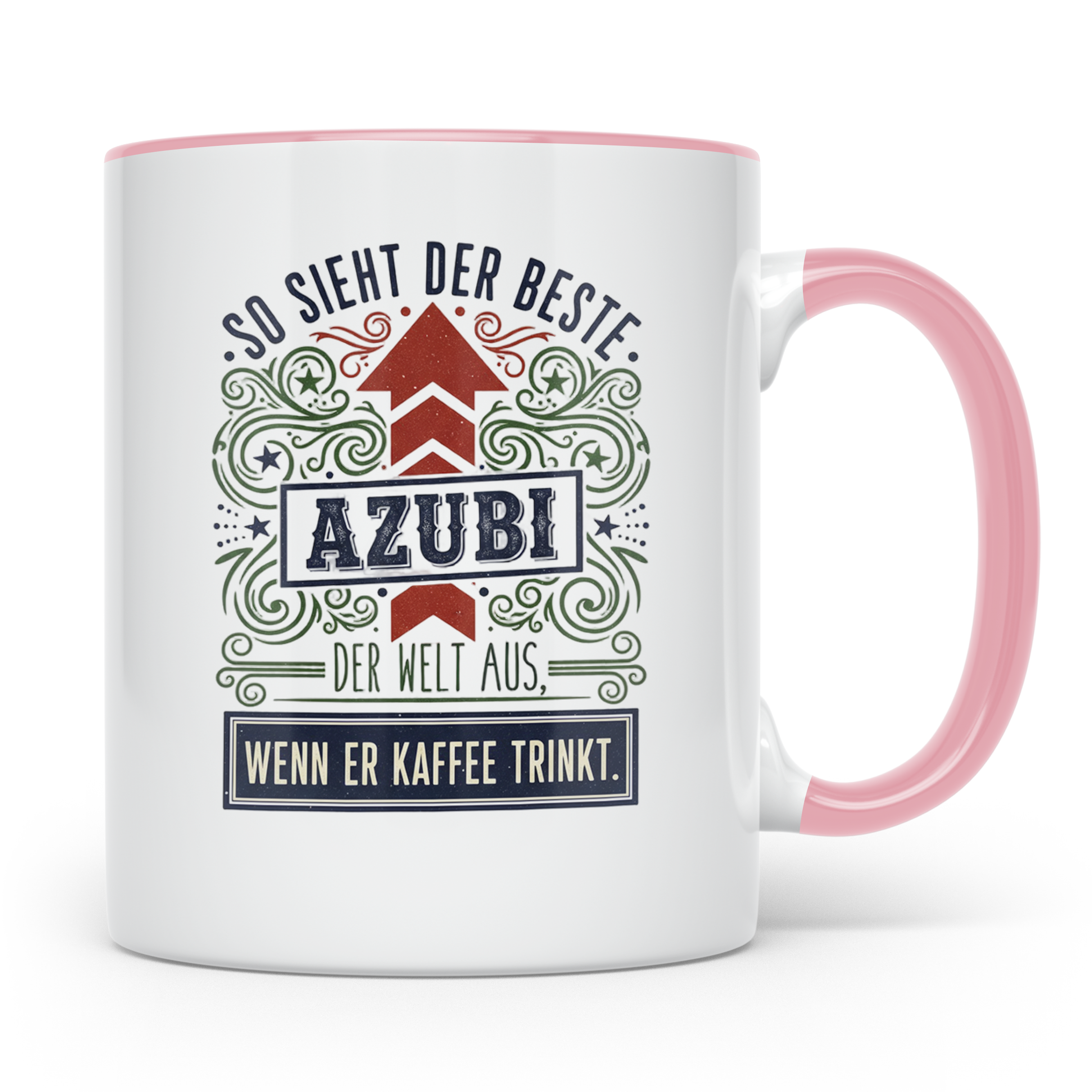 Azubi Tasse: So sieht der beste Azubi der Welt aus - Kaffeeb – Rosa [farbe:rosa]