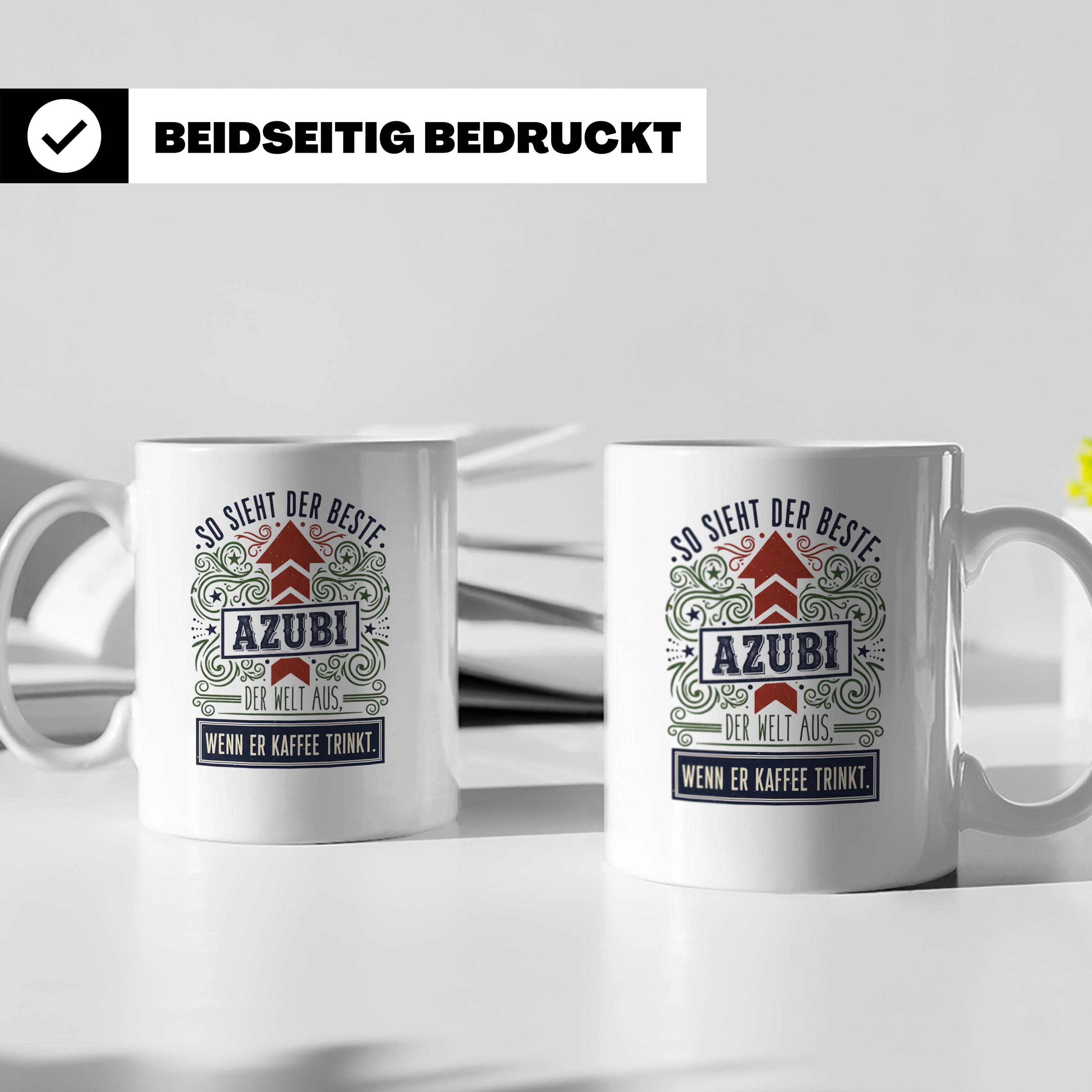 Azubi Tasse: So sieht der beste Azubi der Welt aus - Kaffeeb – Weiß [farbe:weiß]