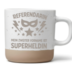 Tasse für Referendarin, Geschenk Referendariat, Superheldin Kaffeebech – Bild 1