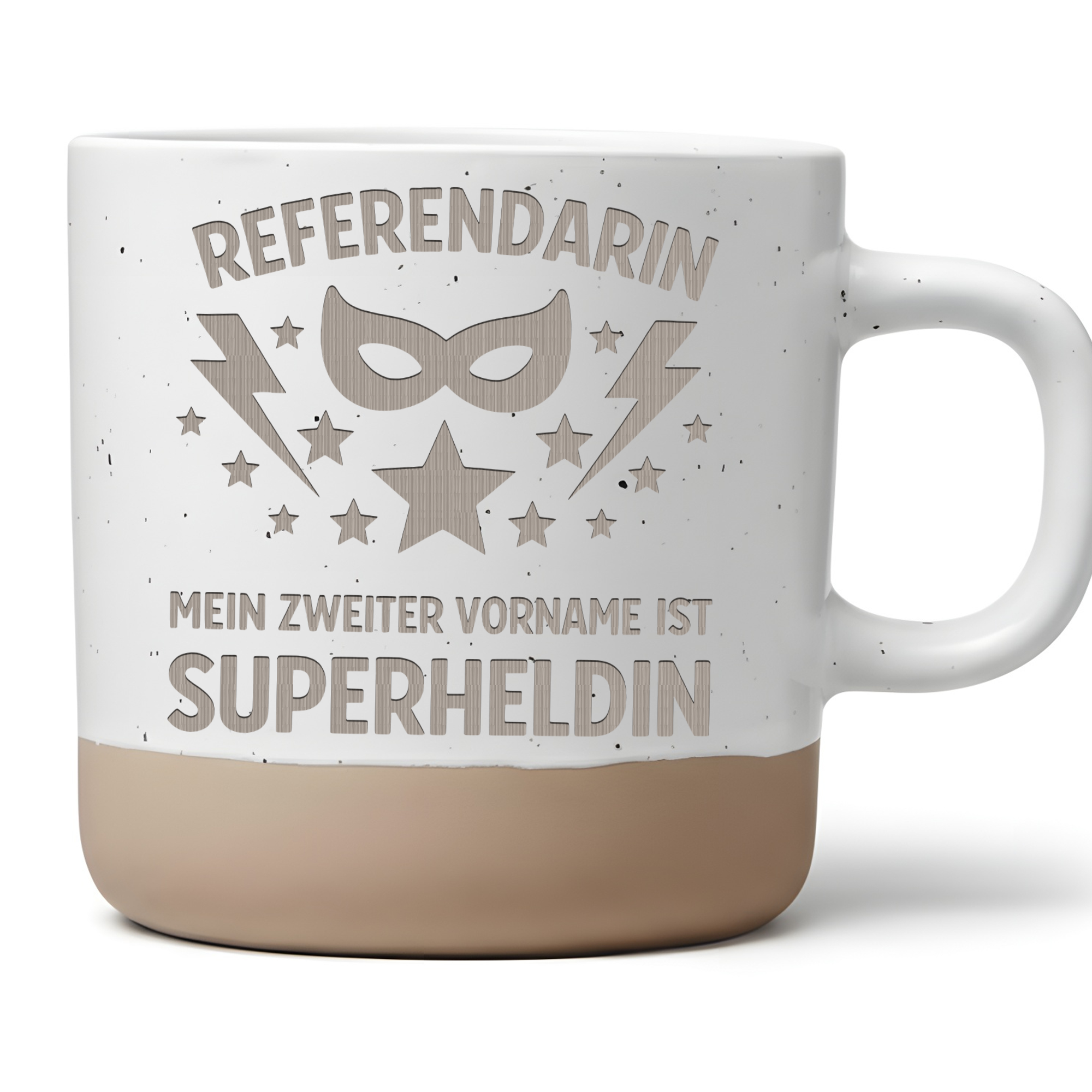 Tasse für Referendarin, Geschenk Referendariat, Superheldin Kaffeebech – Bild 1