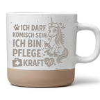 Tasse für Pflegekraft, Einhorn Pflege Spruch Becher, Lustiges Geschenk – Bild 1