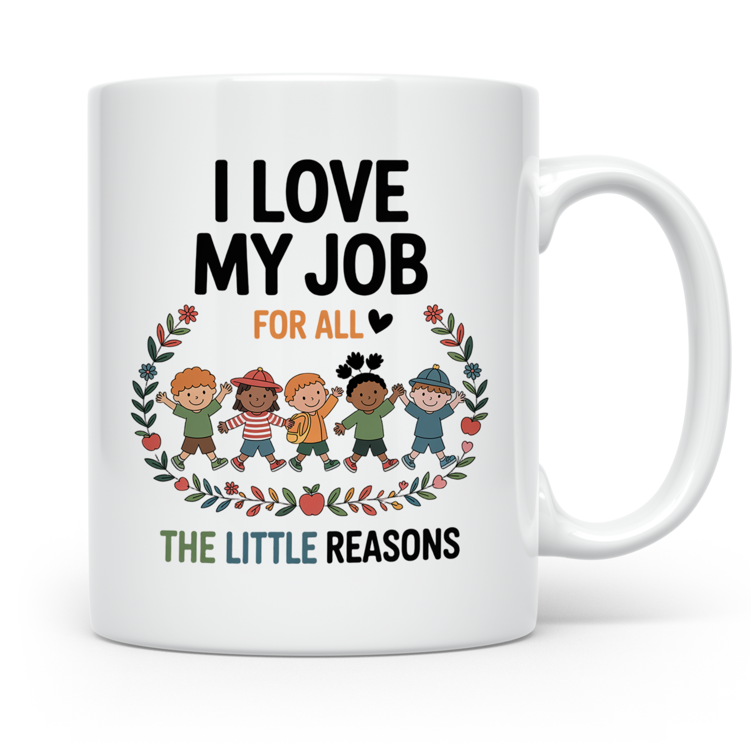 Lehrer Tasse - I Love My Job - Pädagoge Geschenkidee - Kinde – Weiß [farbe:weiß]