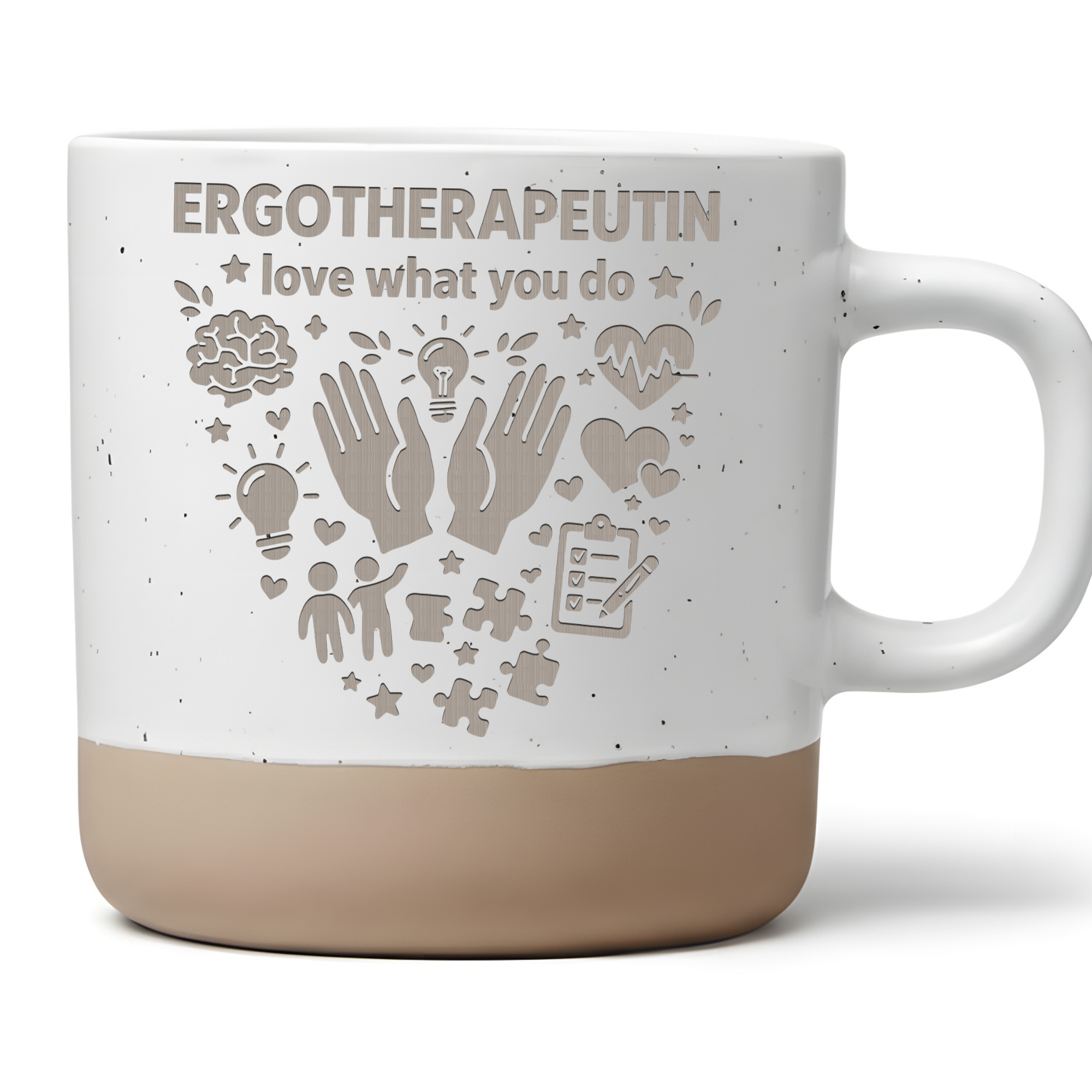 Tasse für Ergotherapeutin, Geschenk Ergotherapie, Becher mit Spruch lo – Bild 1