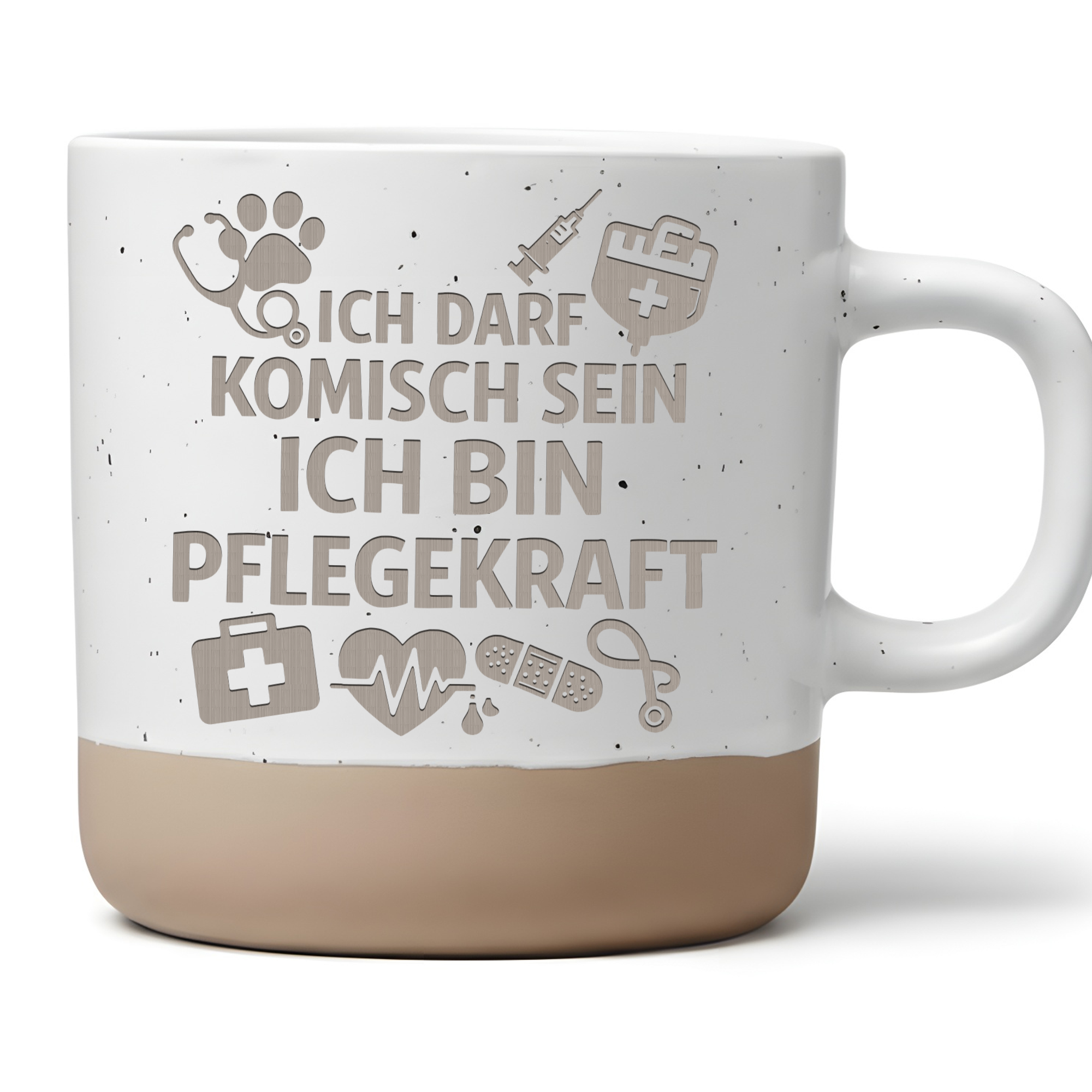 Tasse Pflegekraft lustiger Spruch, Geschenk für Krankenschwester Pfleg – Bild 1