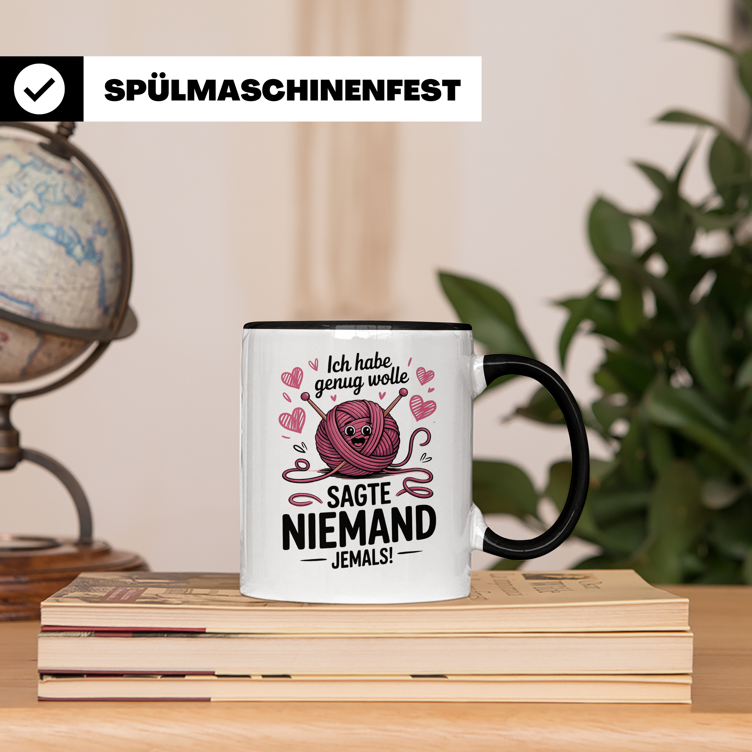 Stricken Tasse - Ich habe genug Wolle, sagte niemand! Geschenk für Strickliesel, Häkeln Liebhaber, Handarbeit-Fans!