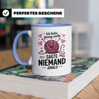 Stricken Tasse - Ich habe genug Wolle, sagte niemand! Geschenk für Strickliesel, Häkeln Liebhaber, Handarbeit-Fans!