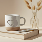 Tasse Katze mit Herz Silhouette, Kaffeebecher für Katzenliebhaber, Ges – Bild 5