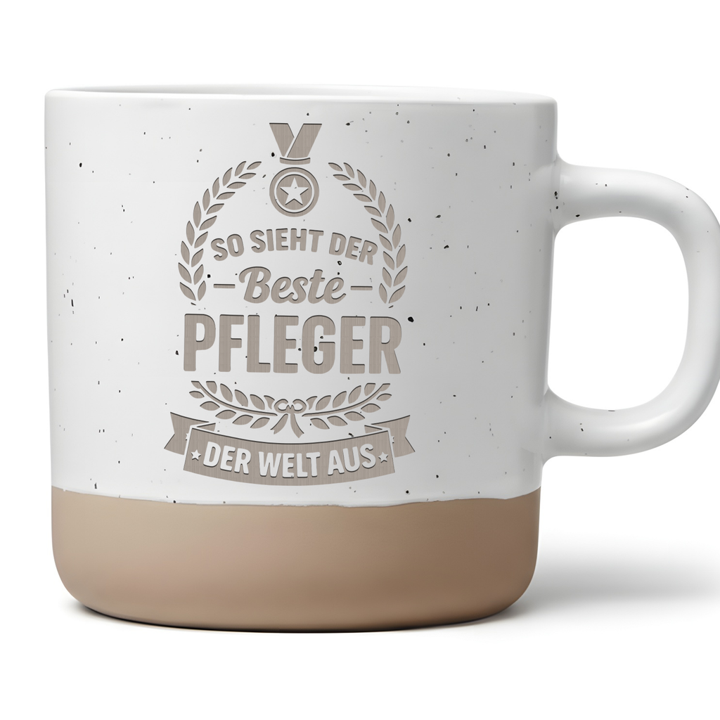 Tasse Bester Pfleger der Welt, Geschenk für Pfleger, Kaffeebecher mit  – Bild 1