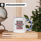 Teufel Herrin Tasse - Willkommen zurück in der Hölle! Sublim – Blau [farbe:blau]