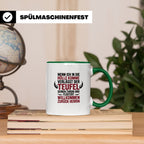Teufel Herrin Tasse - Willkommen zurück in der Hölle! Sublim – Grün [farbe:grün]