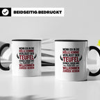 Teufel Herrin Tasse - Willkommen zurück in der Hölle! Sublim – Schwarz [farbe:schwarz]