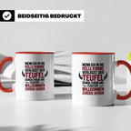 Teufel Herrin Tasse - Willkommen zurück in der Hölle! Sublim – Rot [farbe:rot]