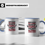 Teufel Herrin Tasse - Willkommen zurück in der Hölle! Sublim – Blau [farbe:blau]