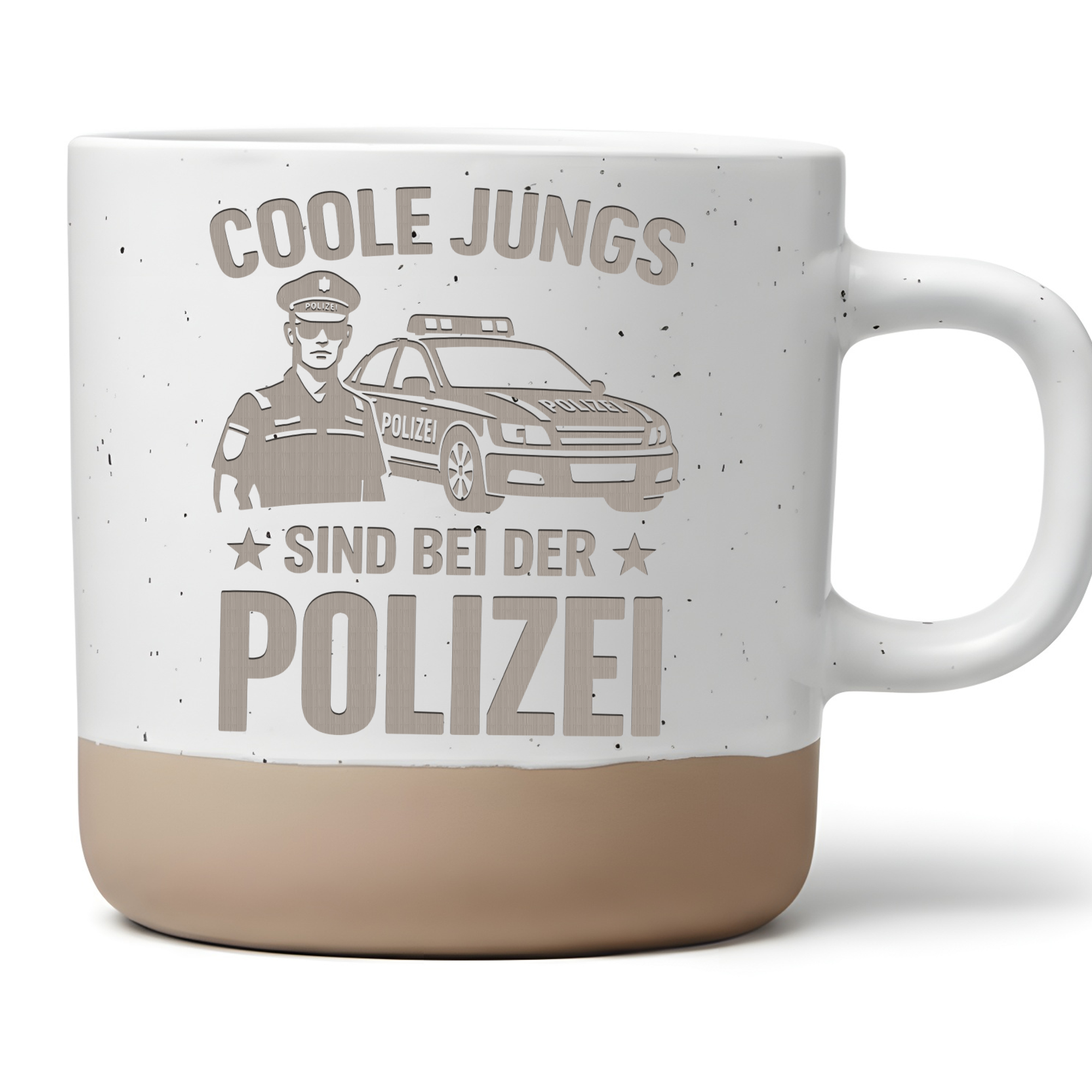 Tasse für Polizisten, Geschenk Polizei, Becher mit Spruch Coole Jungs, – Bild 1