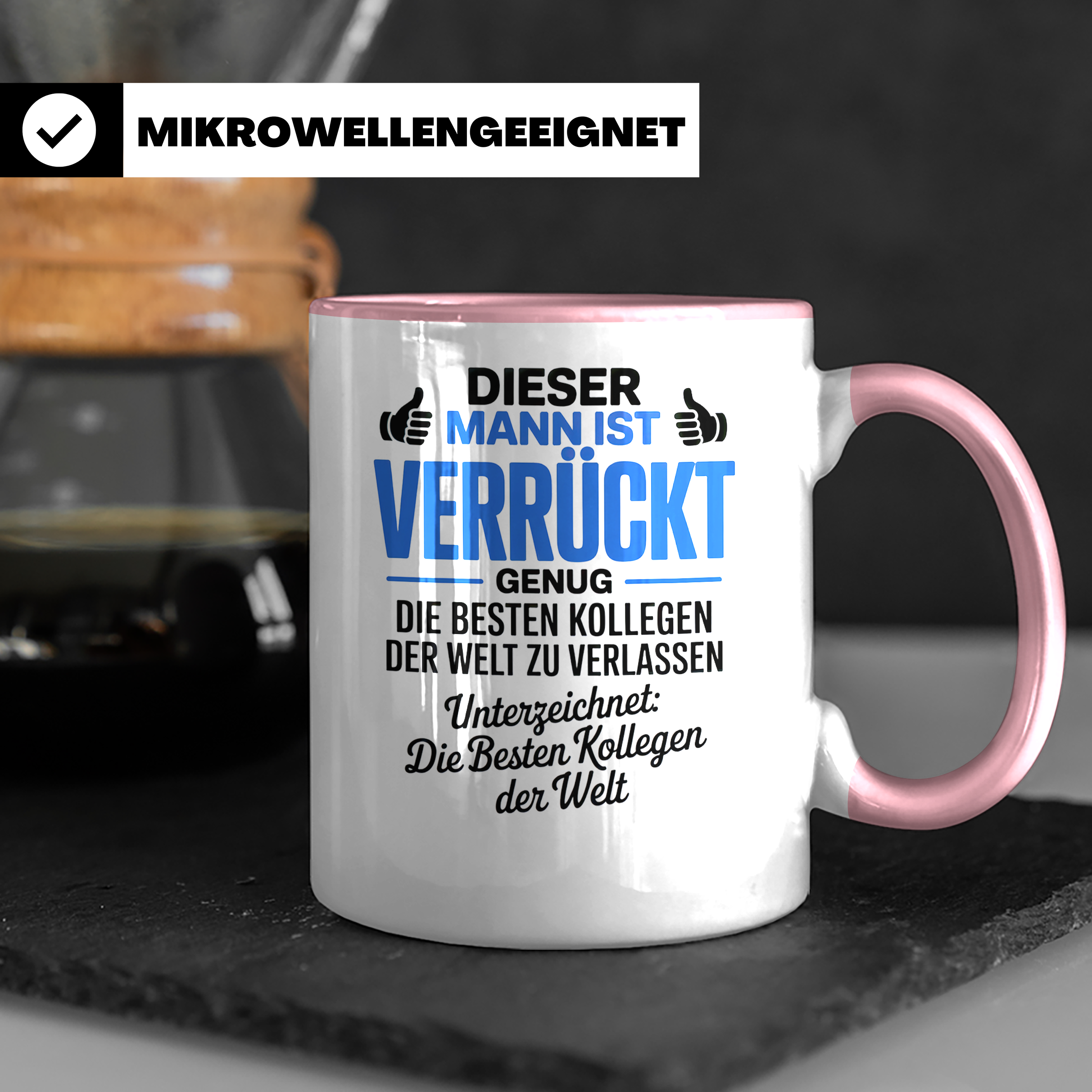 Abschiedsgeschenk Tasse Kollege Jobwechsel Geschenkidee für verrückten Mitarbeiter Kollegenabschied neue Herausforderung Geschenk