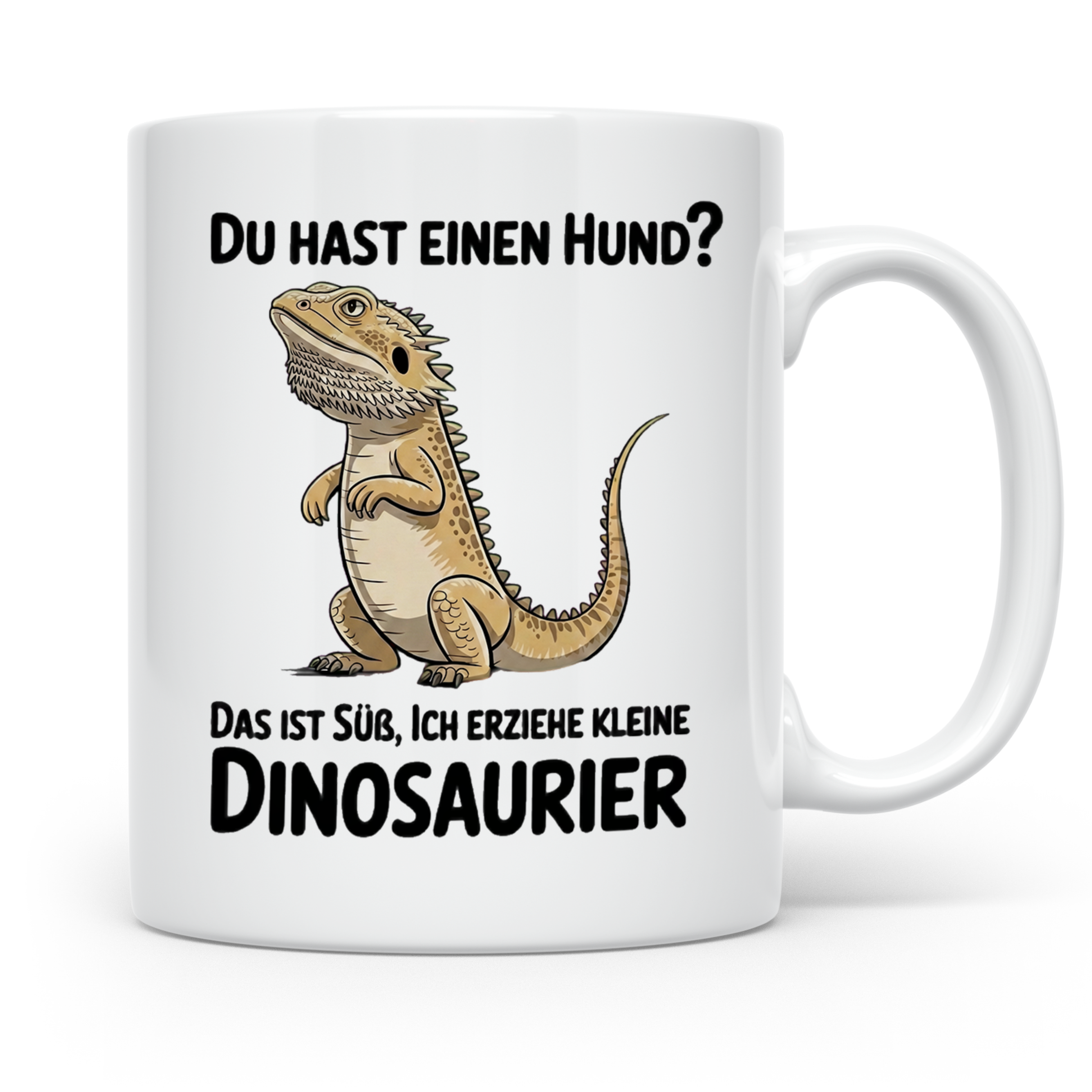 Bartagamen Tasse - Lustiges Reptilien Motiv für Bartagamen L – Weiß [farbe:weiß]