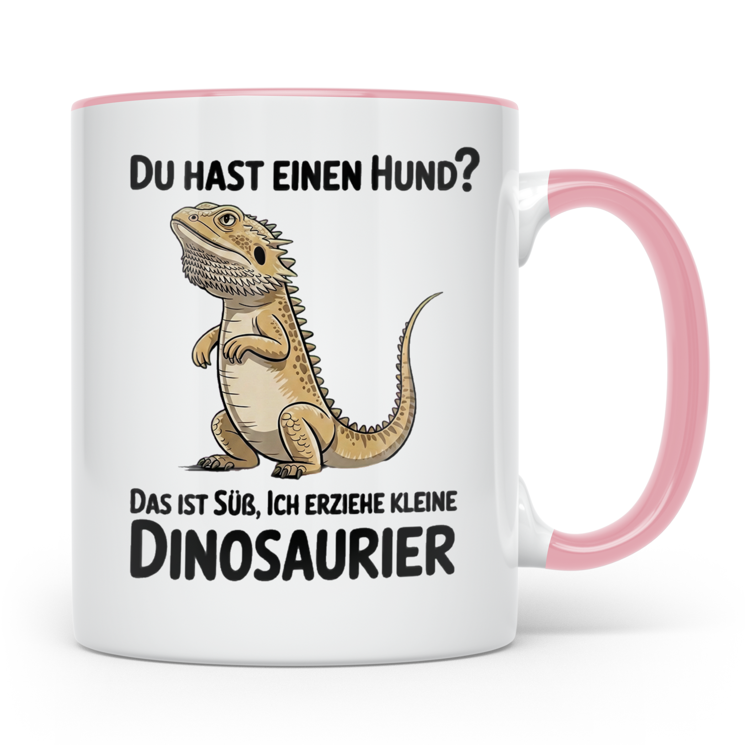 Bartagamen Tasse - Lustiges Reptilien Motiv für Bartagamen L – Rosa [farbe:rosa]