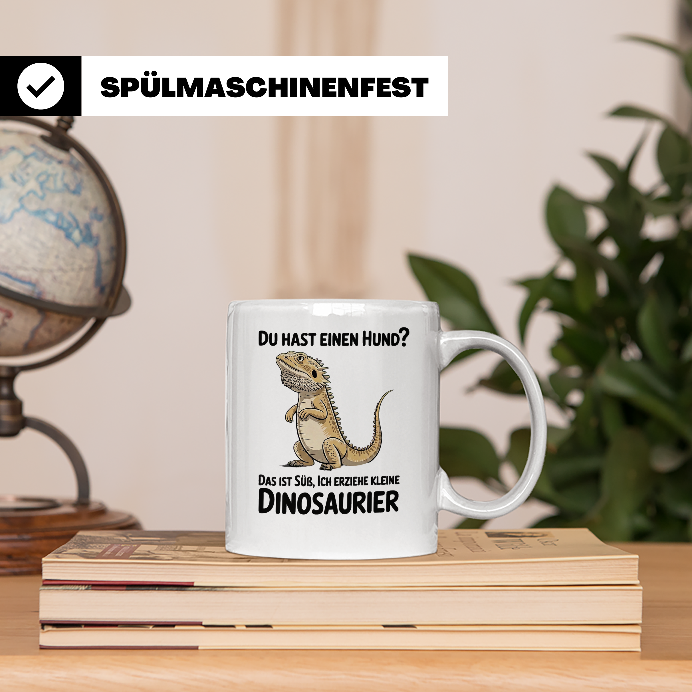 Bartagamen Tasse - Lustiges Reptilien Motiv für Bartagamen L – Weiß [farbe:weiß]