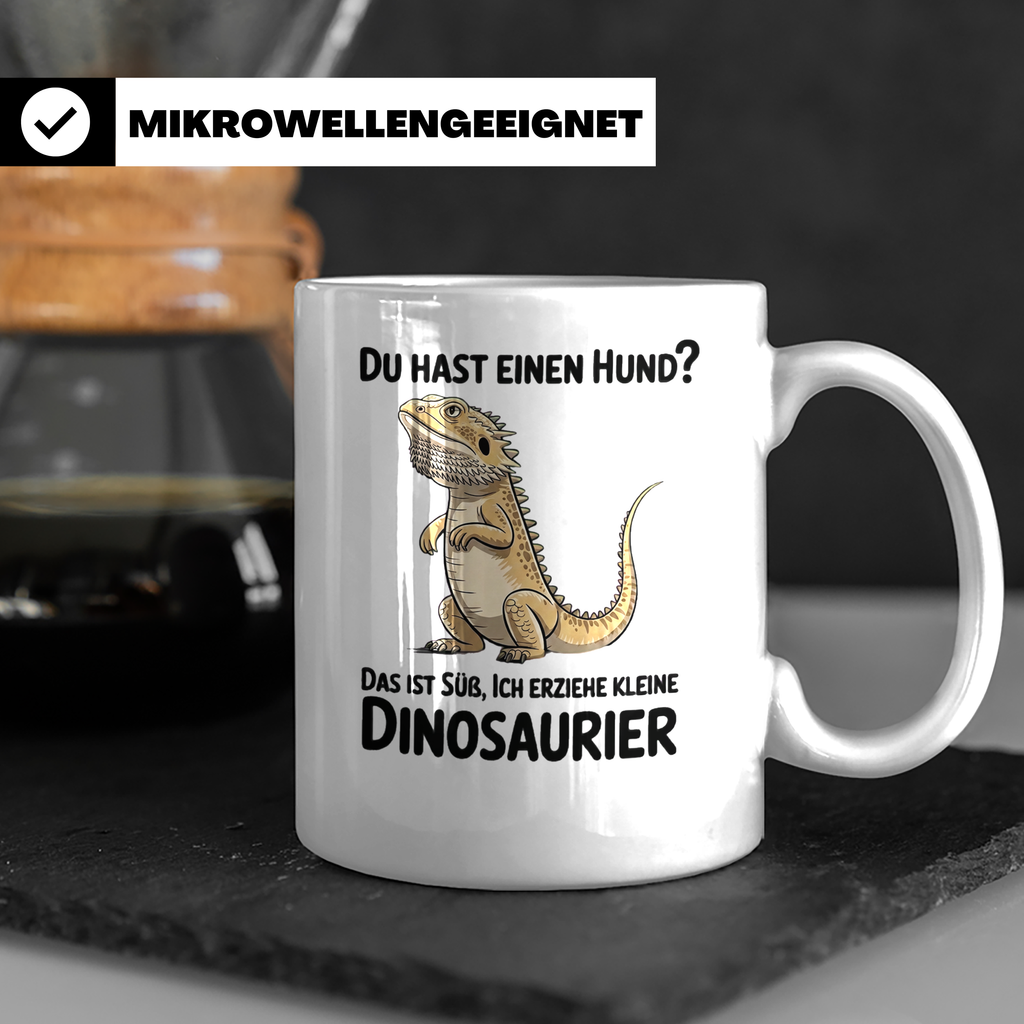 Bartagamen Tasse - Lustiges Reptilien Motiv für Bartagamen L – Weiß [farbe:weiß]