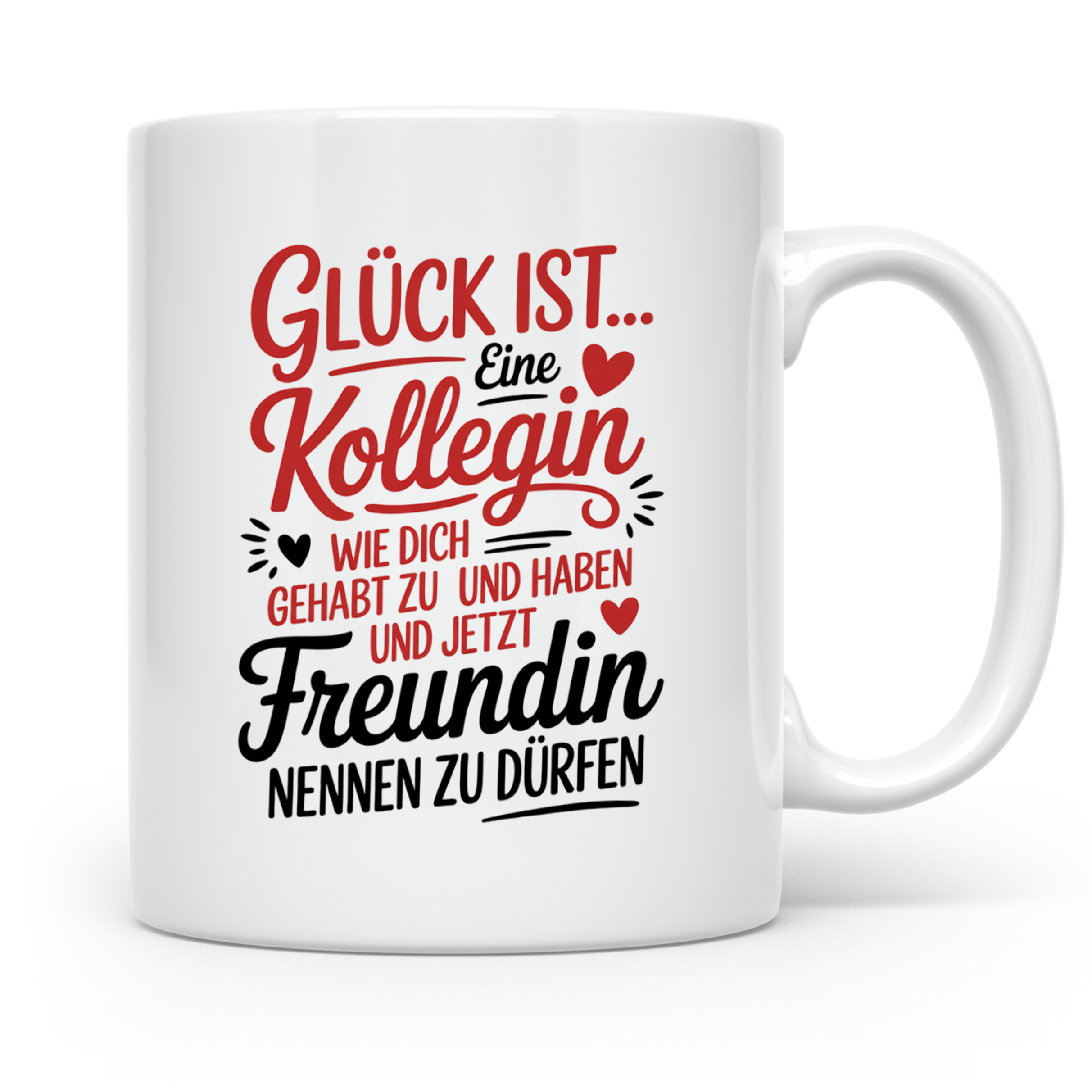 Kollegin Tasse: Glück ist eine Kollegin wie dich! Büro Freun – Weiß [farbe:weiß]