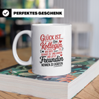 Kollegin Tasse: Glück ist eine Kollegin wie dich! Büro Freun – Weiß [farbe:weiß]