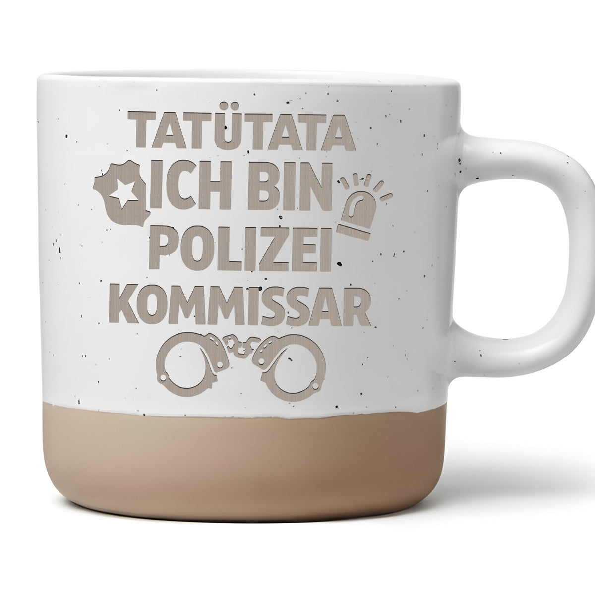 Tasse für Polizeikommissar, Geschenk für Polizisten, Kaffeebecher mit  – Bild 1