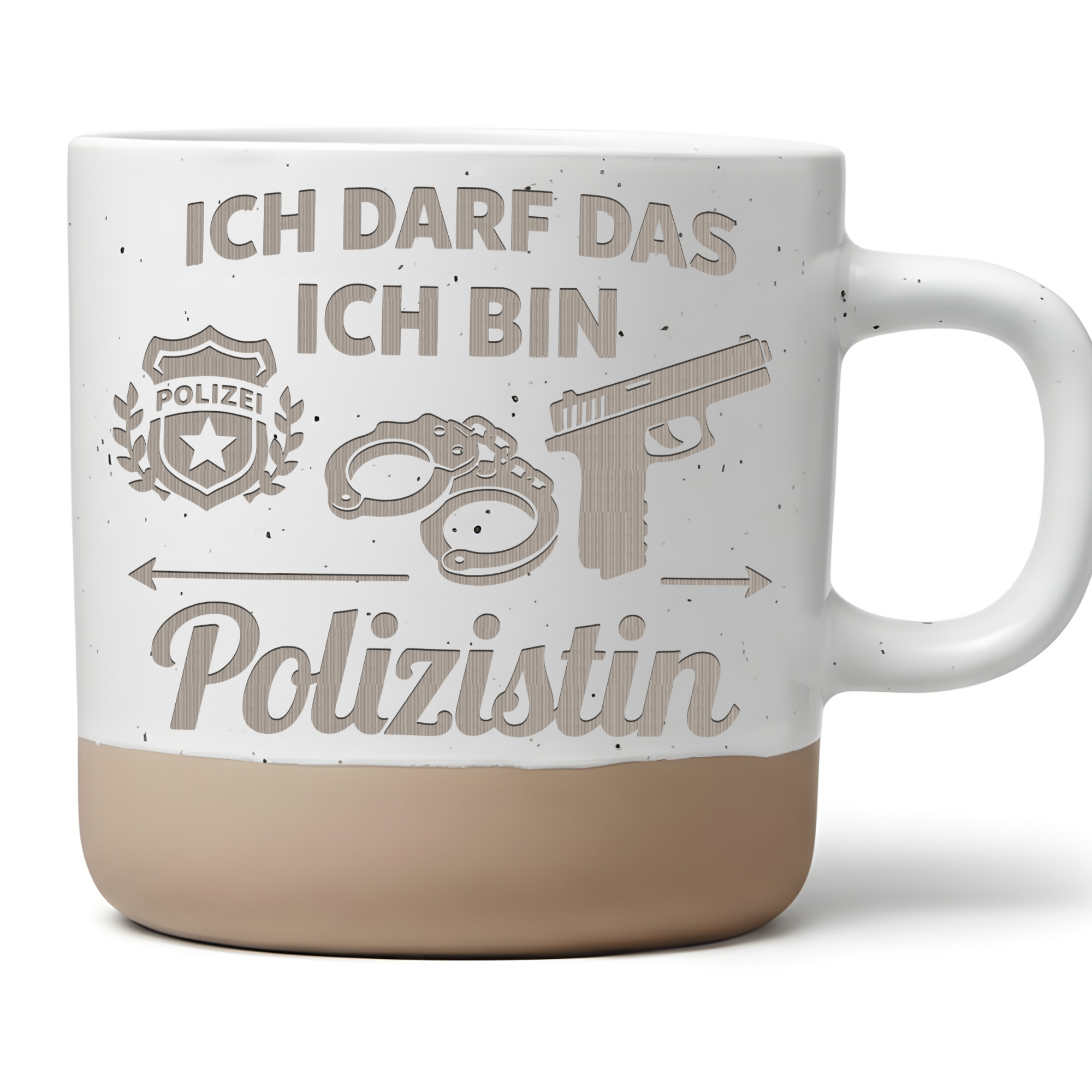 Tasse Polizistin lustiger Spruch, Geschenk für Polizistin, Becher für  – Bild 1