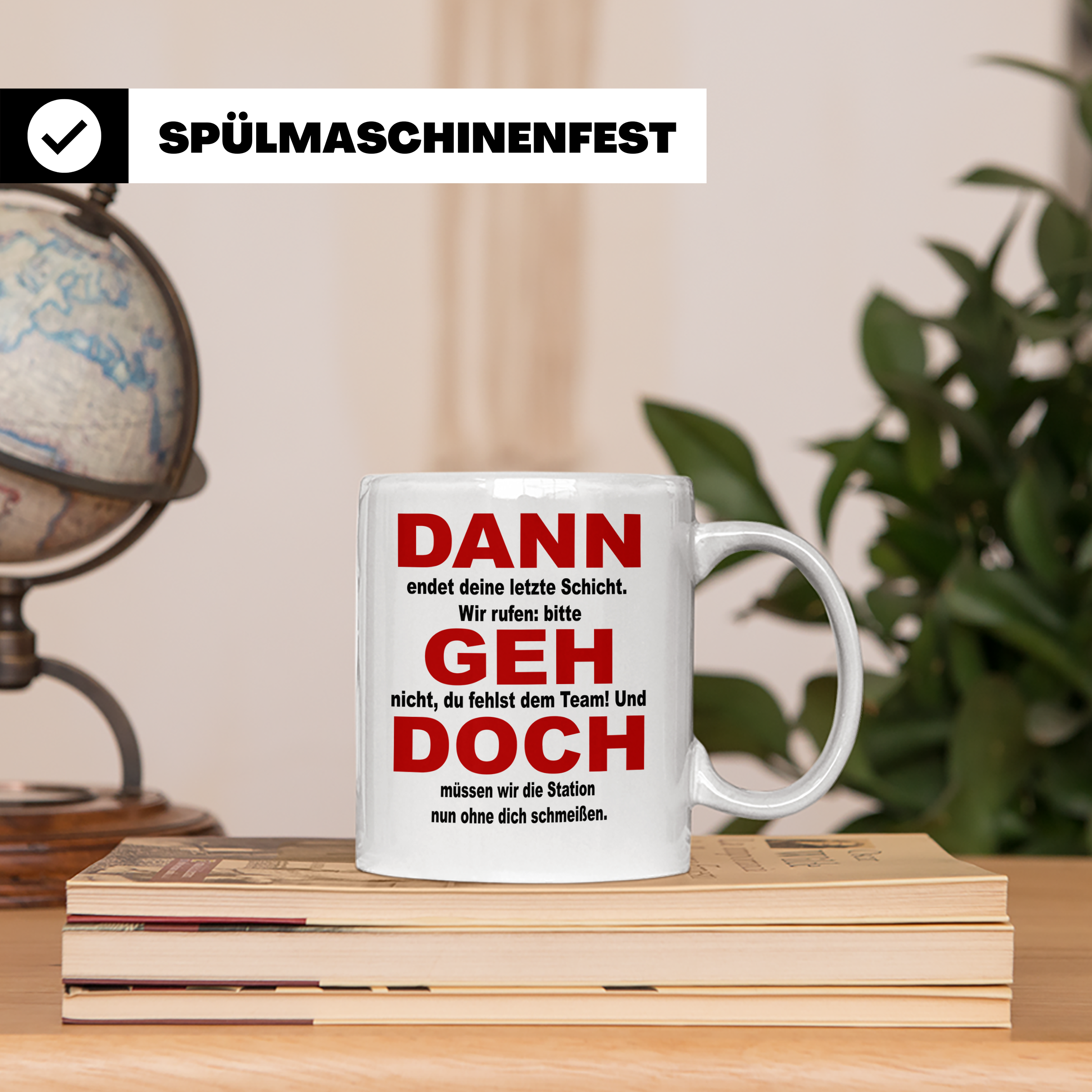 Abschiedsgeschenk Pflegekraft Tasse, Abschied Pflege Station – Weiß [farbe:weiß]