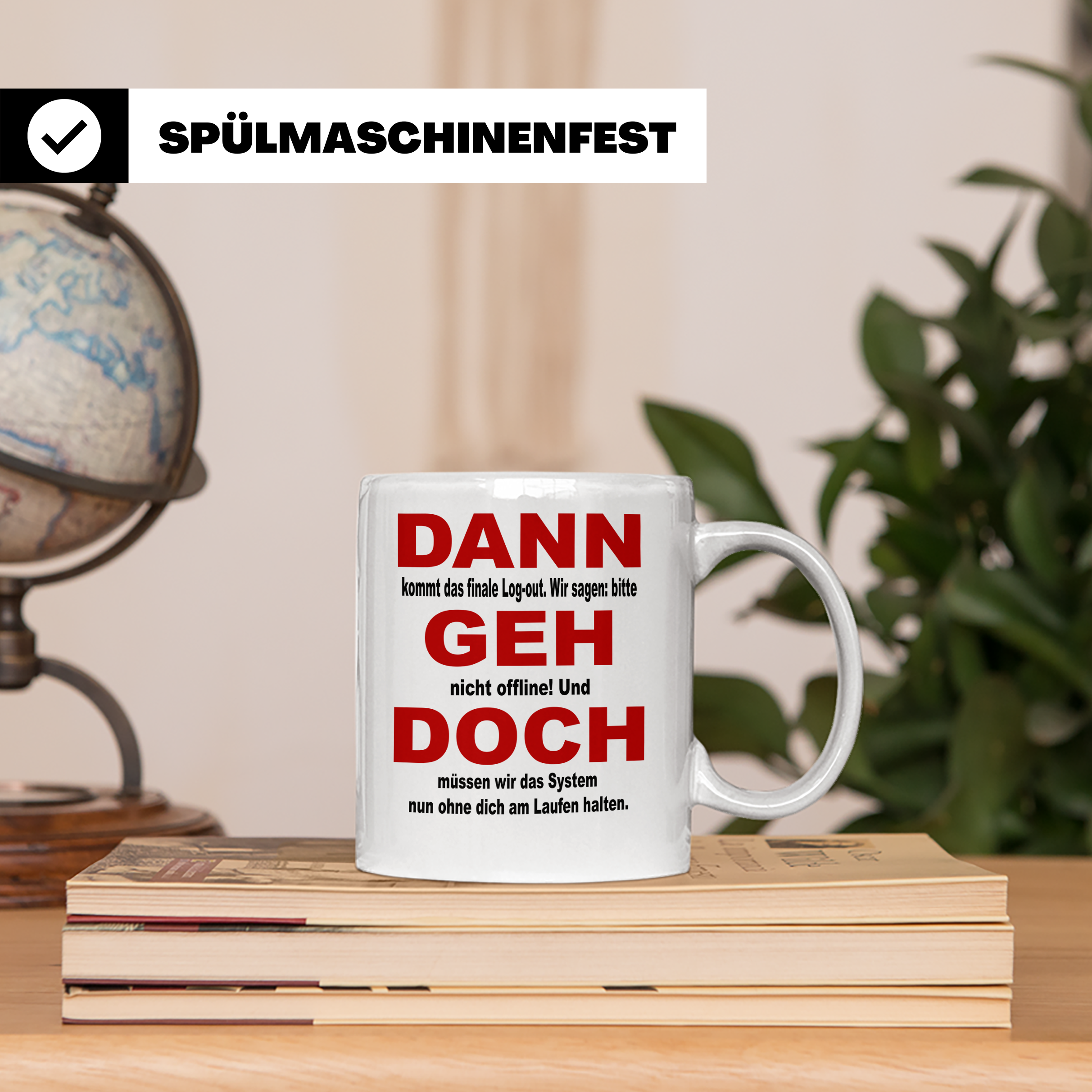 Systemadministrator Tasse - Dann geh doch! Informatiker Gesc – Weiß [farbe:weiß]