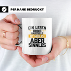 Baustelle Tasse - Ein Leben ohne Baustelle ist möglich, aber – Weiß [farbe:weiß]