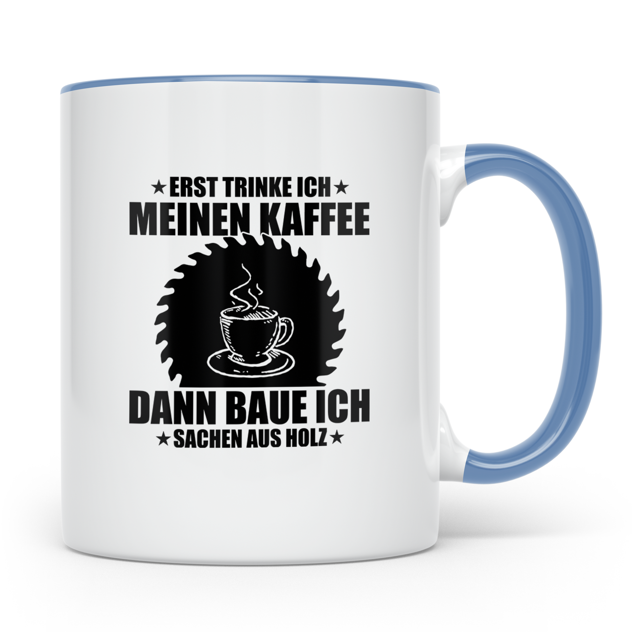 Sublimationstasse Schwarz - Blanko Tasse für Sublimation - B – Blau [farbe:blau]