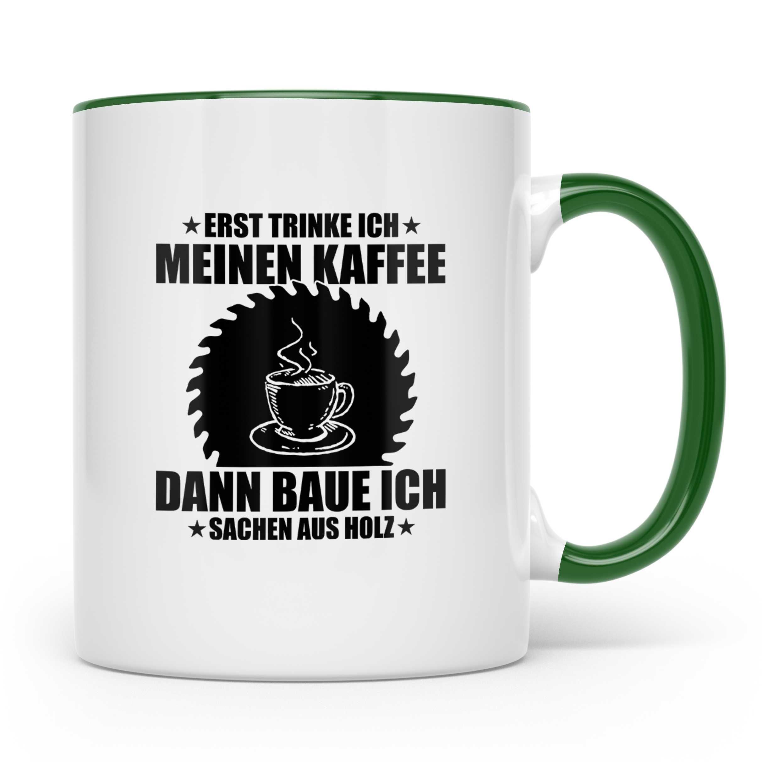 Sublimationstasse Schwarz - Blanko Tasse für Sublimation - B – Grün [farbe:grün]