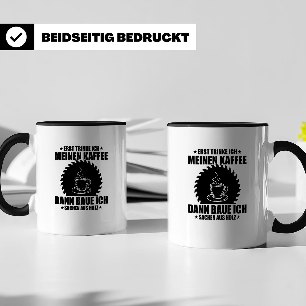 Sublimationstasse Schwarz - Blanko Tasse für Sublimation - B – Schwarz [farbe:schwarz]